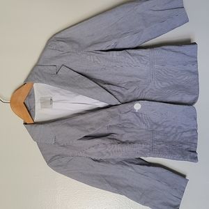 Halogen navy blue striped blazer